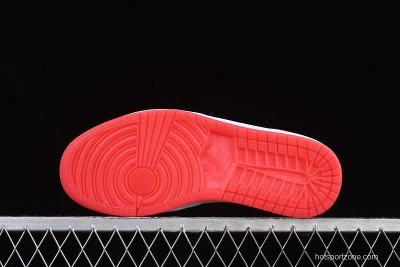 Nike Air Jordan 1 Low "White Black Gym Red" Retro Casual Sneakers - IB8971-106