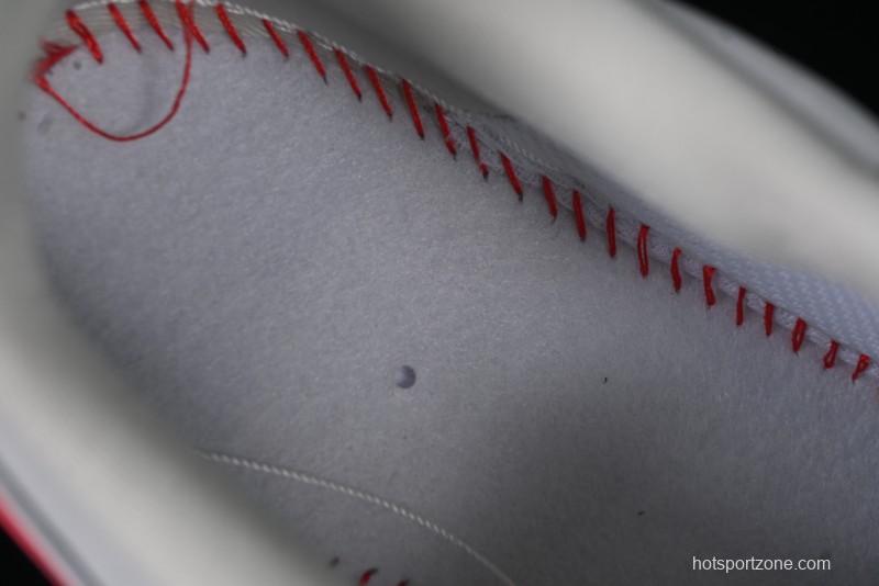 Nike Air Force 1 '07 Low Nezha Collaboration Grey Red Swoosh Casual Sneakers - DF0188-046