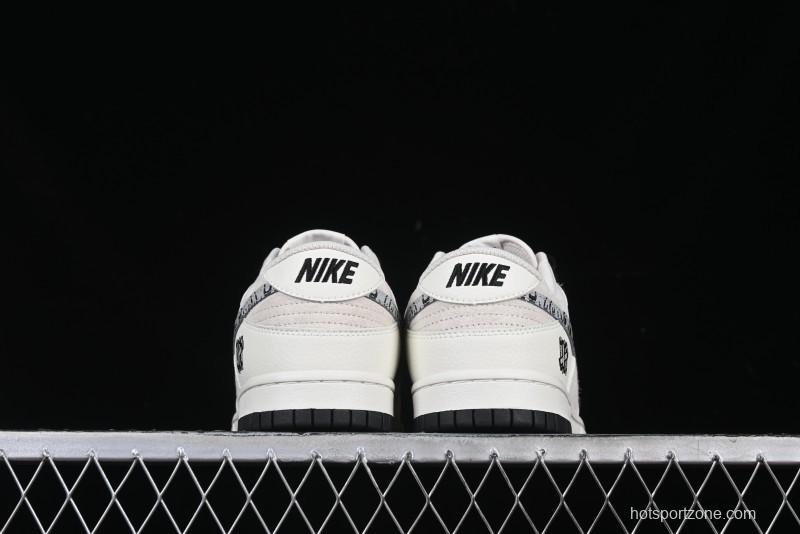 Nike SB Dunk Low UN Collaboration Anniversary Custom Sneakers with Black Swoosh - DJ2024-068