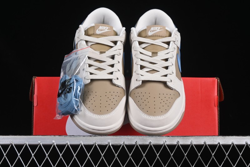 Nike Dunk Low Retro Premium Casual Sneakers in Caramel Cream - HQ1175-240