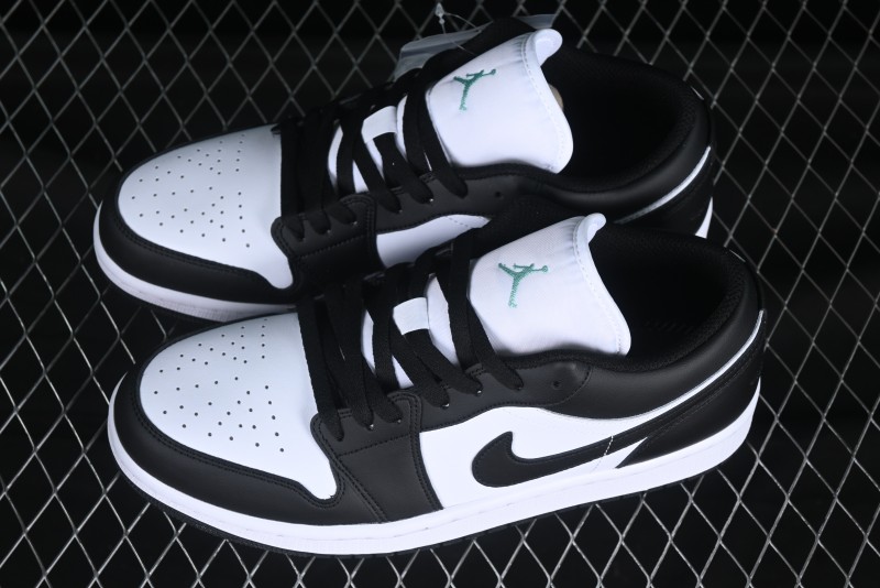 Nike Air Jordan 1 Low AJ1 Black White Panda Low Top Lifestyle Basketball Shoes - 553558-131