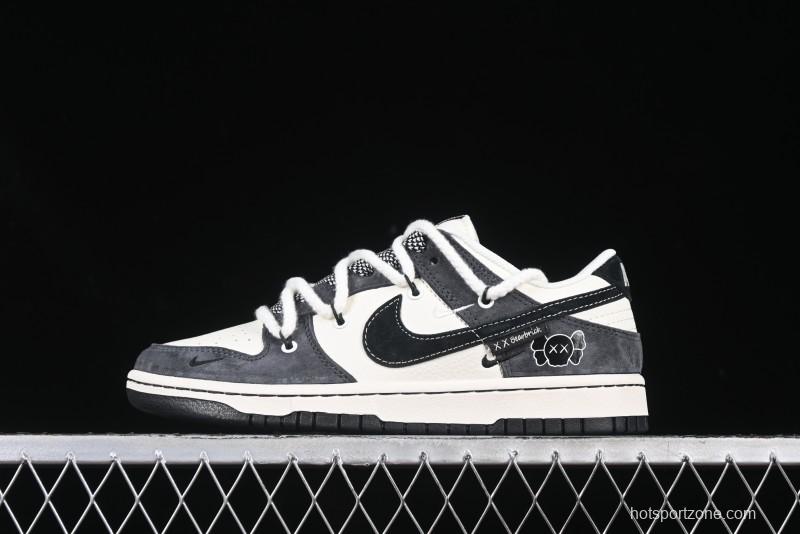 Nike SB Dunk Low Kaws Collaboration Strap Pig VIII Black Hook Anniversary High-End Custom Low-Top Casual Sneakers - YX5066-246