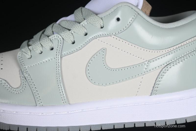 Nike Air Jordan 1 Low AJ1 Amber Green Low-Top Casual Sneakers - HF4078-100