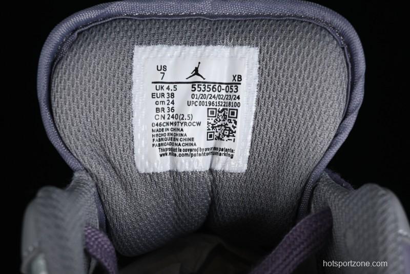 Nike Air Jordan 1 Low AJ1 Retro Basketball Shoes with Panda Mischief Modern Floral Design - 553560-053