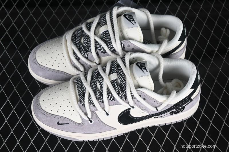 Nike SB Dunk Low Kaws Collaboration Strap Pig Eight Black Hook Anniversary High-End Custom Low-Top Casual Skate Shoes - YX5066-245