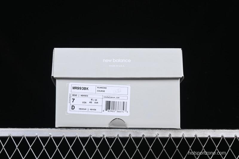 New Balance Made In USA M993 Series Classic Retro Casual Running Shoes - MR993BK