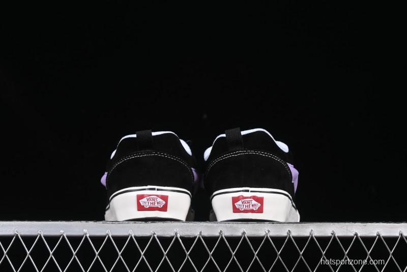 Vans Knu Skool Purple Grape Love Comfortable Fashion Slip-Resistant Wear-Resistant Low-Top Casual Skate Shoes - VN0009QC6BT1