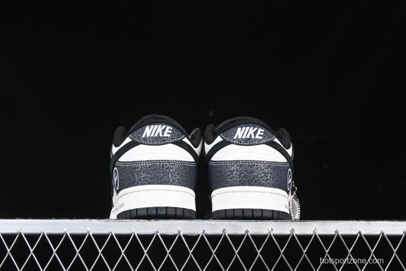 Nike SB Dunk Low Lightning Collaboration Black Swoosh Anniversary Custom Low-Top Skate Shoes - SF1029-401