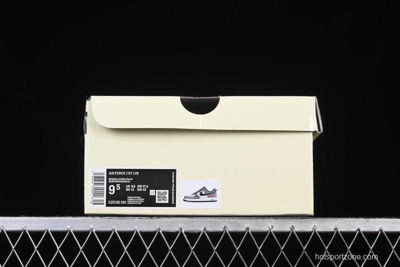 Nike Air Force 1 '07 Low Supreme Collaboration Sneakers in Blue Grey - XZ6188-385