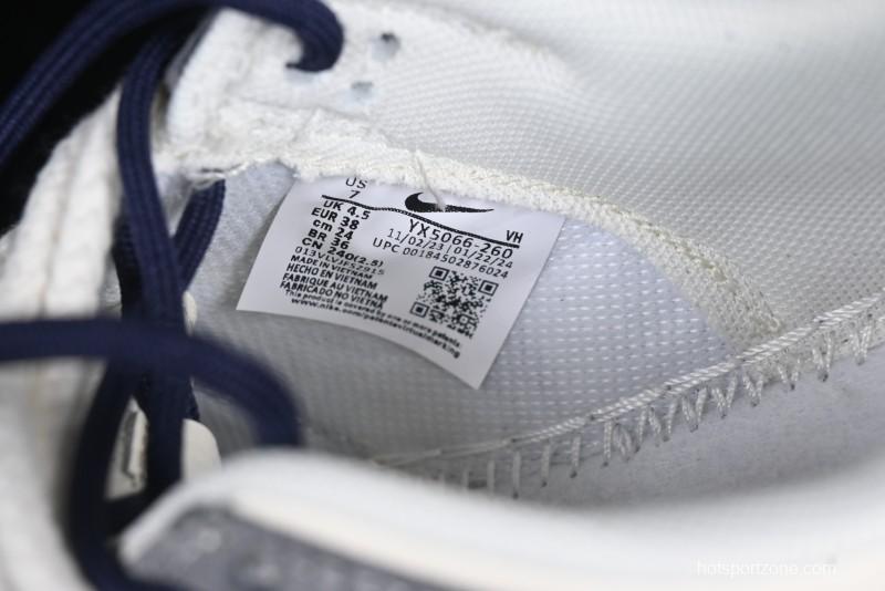 Nike SB Dunk Low Supreme Collaboration Sneakers in Gray Blue with Gray Swoosh - YX5066-260