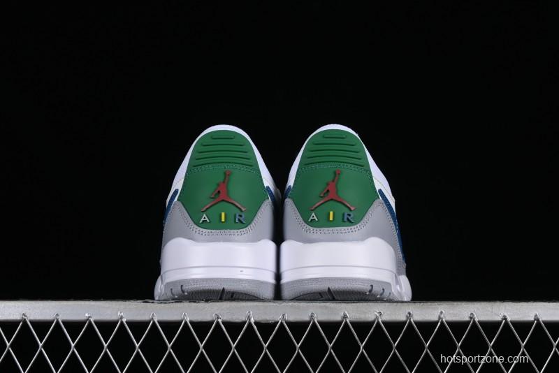 Nike Air Jordan Legacy AJ312 Low Triple Strap Sneakers with Premium Leather - CD9054-140