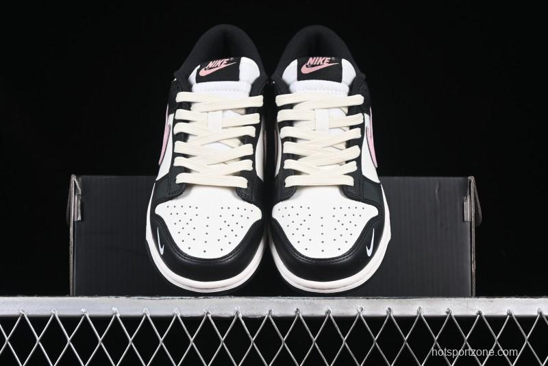 Nike SB Dunk Low Butterfly Bow Black White Pink Low-Top Casual Skate Shoes - BP1220-009