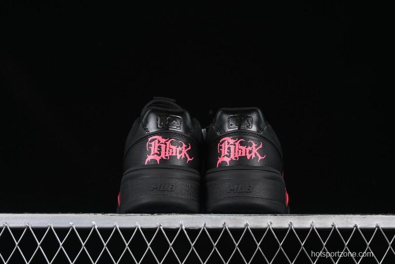 New York Yankees MLB Chunky Liner Custom Platform Sneakers in Neon Pink - 3ASXCA12N50WHS