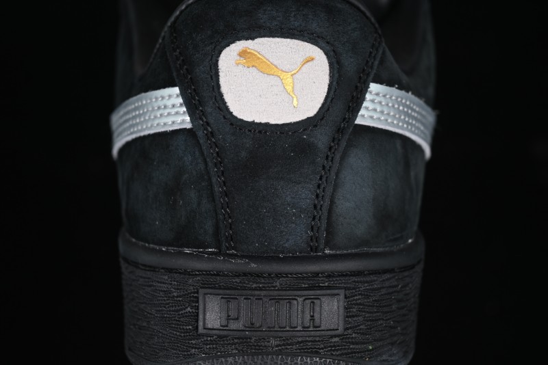 PUMA Suede XL Classic Men's Sneakers - Black with Metallic Silver Accents