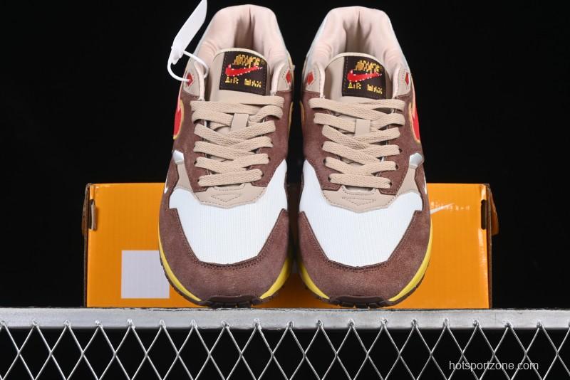 Nike Air Max 1 Retro Running Shoes with Half-Sole Air Cushion - HV5776-200