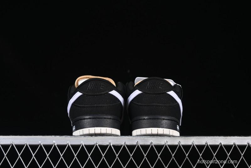 Nike SB Dunk Low Premium Skateboarding Shoes in Black and White - FN5880-001