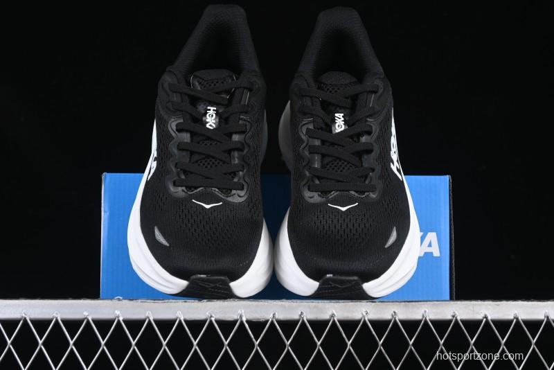 HOKA ONE ONE Bondi 9 Knit Lightweight Casual Running Shoes - 1162012 BWHT