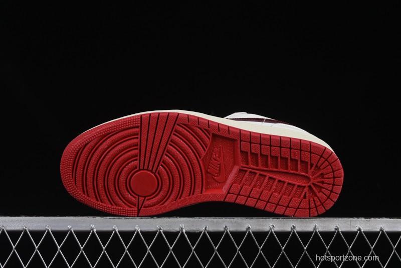 Nike Air Jordan 1 Low AJ1 White Red Low Top Casual Sneakers - HJ9338-106