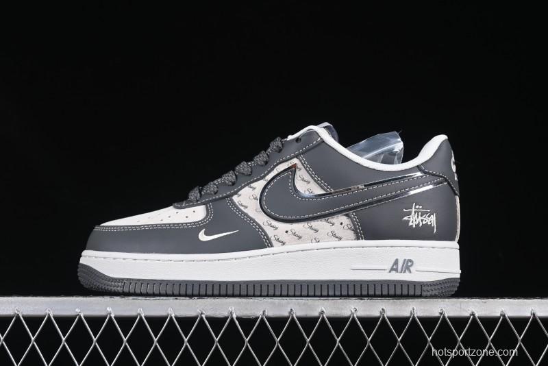 Nike Air Force 1'07 Low Stussy Collaboration Star Dust Grey Low-Top Casual Sneakers - XZ6188-229