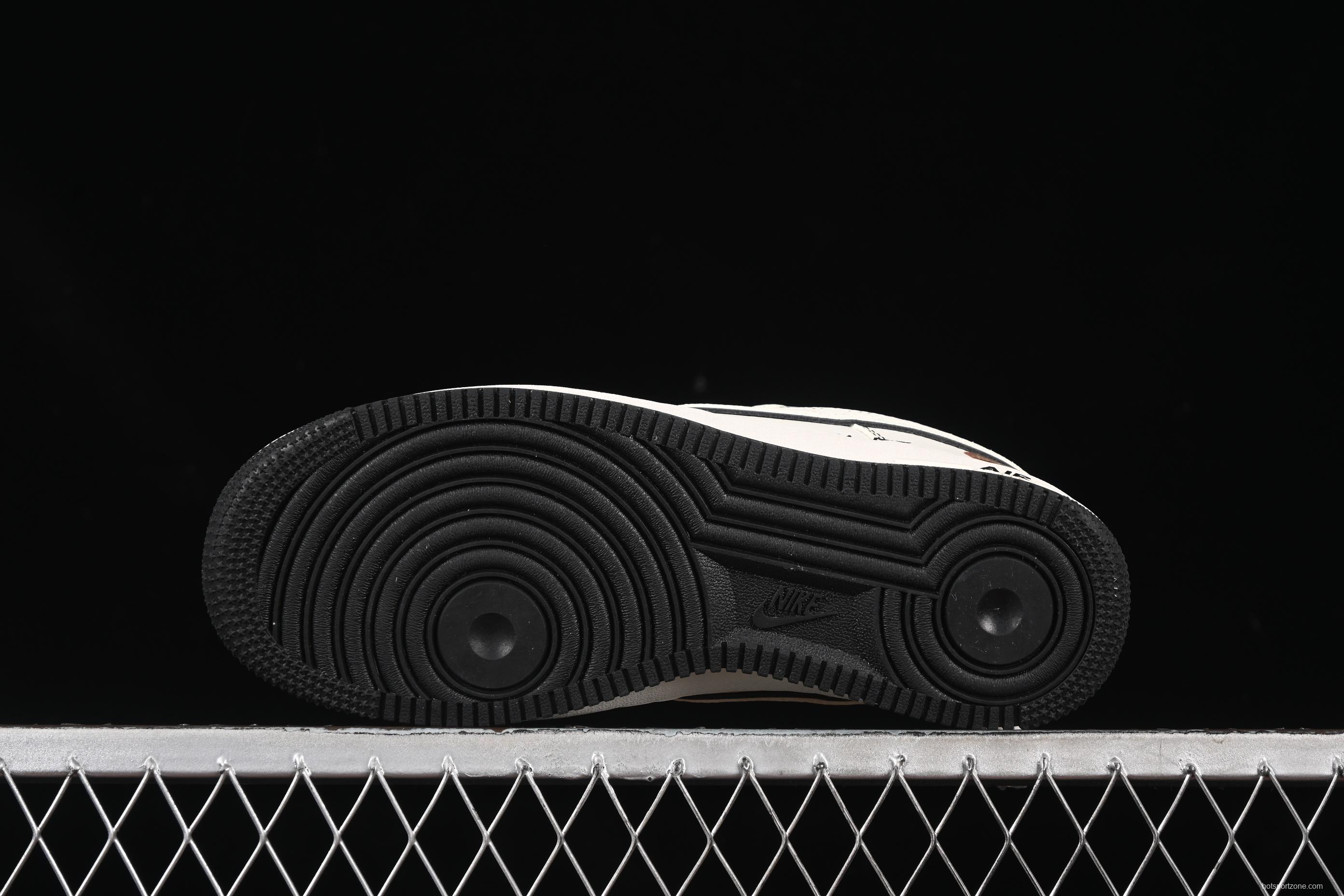 Nike Air Force 1 '07 Low Bape Collaboration Black Line Starry Sky Casual Sneakers - HH7518-067