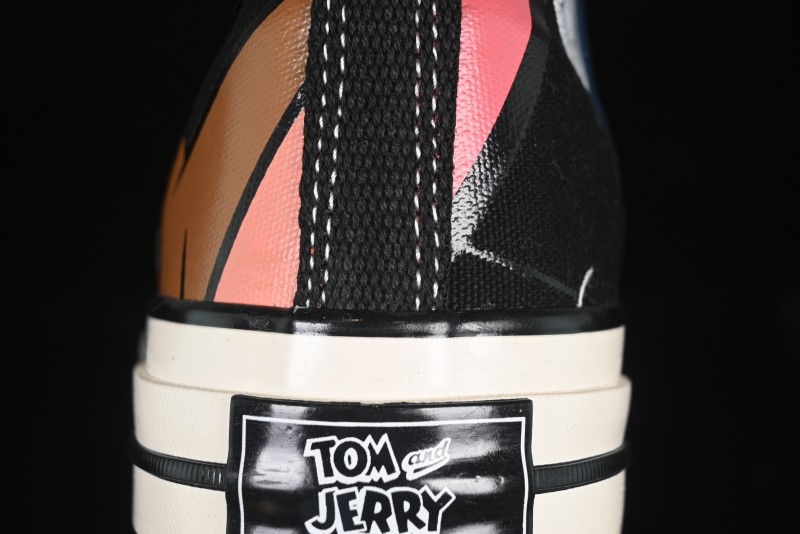 Converse Chuck Taylor All Star 1970s High Top Canvas Sneakers with Tom and Jerry Design - A15110C
