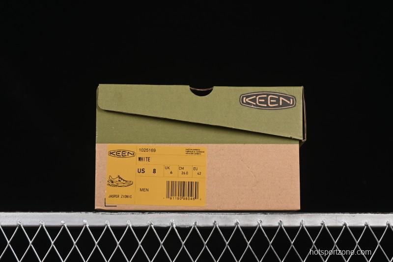 Keen Jasper Rocks SP Urban Series Retro Low-Top Lace-Up Outdoor Camping Hiking Mountaineering Training Shoes - 1025169White