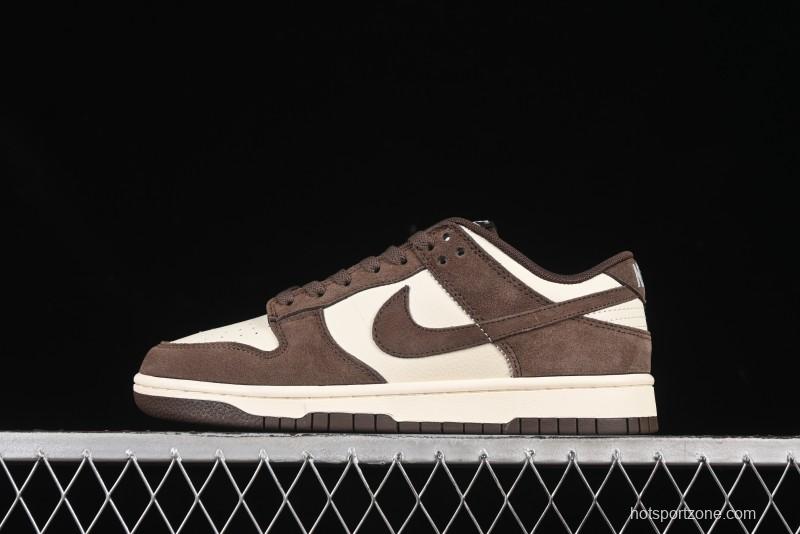Nike SB Dunk Low White Mocha Low-Top Casual Skate Shoes - FQ8249-104