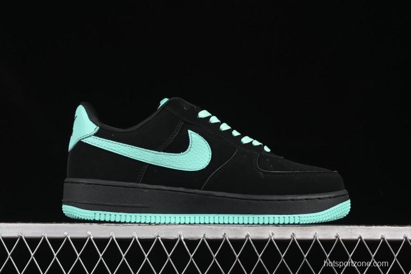 Nike Air Force 1 '07 Low Stussy Collaboration Tiffany Blue Casual Sneakers - DF0188-045