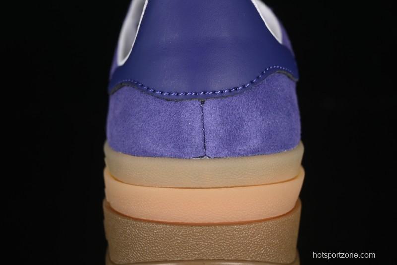 Adidas Originals Gazelle Bold IE0419 Low-Top Sneakers with Thick Sole for Casual Wear, Slip-Resistant and Durable