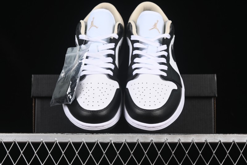 Nike Air Jordan 1 Low AJ1 Cream White Low-Top Casual Sneakers - 553558-153