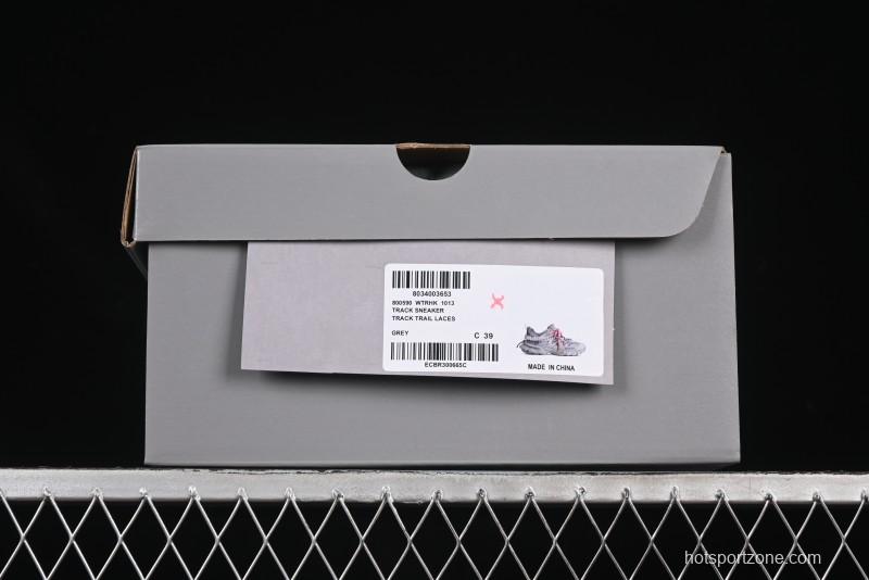 Balenciaga Track Sneaker Tess s.Gomma Res BI ALV/TIS EFF NUBUK/TIS E Waterproof Running Shoes - WTRHK1013