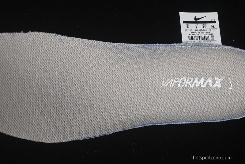 Nike Vapormax Flyknit Breathable Casual Running Shoes with Full-Length Air Cushion - 849557-202