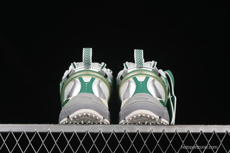 Off-White Be Right Tie-Dye Green Low-Top Lifestyle Casual Shoes - X.E5