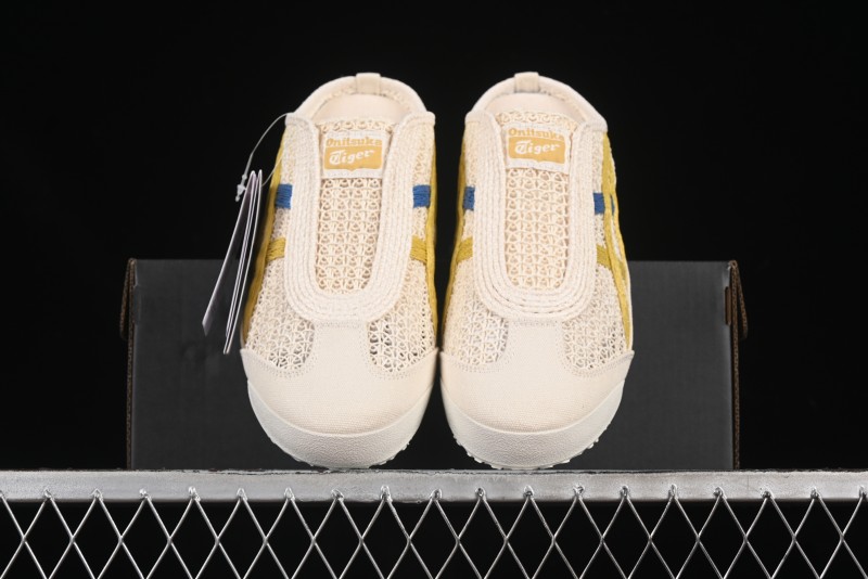 Onitsuka Tiger Mexico 66 Sabot Slip-On Shoes with Breathable Mesh Upper - 1183C123-104