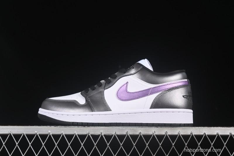 Nike Air Jordan 1 Low AJ1 Dark Purple Low-Top Casual Lifestyle Sneakers - HJ5910-105