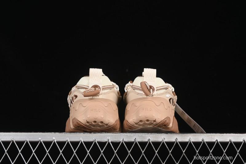 Fila Heritage Fluid Cat Paw 5.0 Retro Dad Shoes with Lace-Up Design - F12W442115FAS