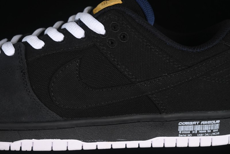 Nike SB Dunk Low Pro ISO Black Gum Rubber SB Low-Top Skateboarding Shoes - CD2563-006