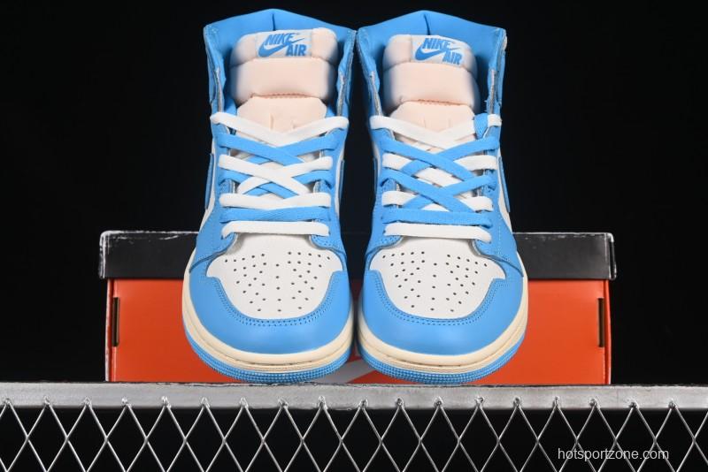 Nike Air Jordan 1 High OG "UNC Reimagined" Retro Basketball Shoes - DZ5485-402