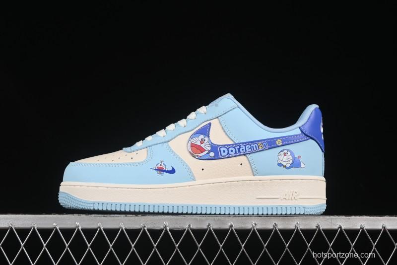 Nike Air Force 1'07 Low Doraemon Casual Sneakers with Full-Length Air Cushion - DF0188-059