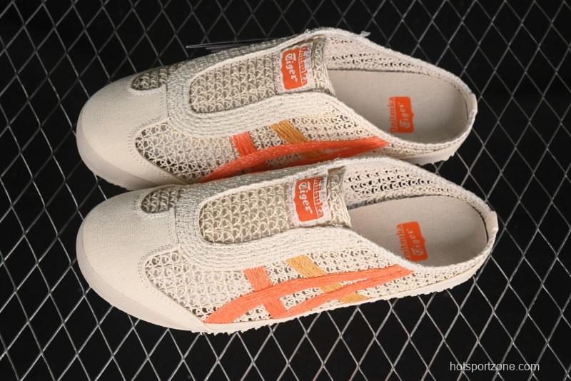 Onitsuka Tiger Mexico 66 Sabot Slip-On Sneakers with Breathable Mesh Upper - 1183C123-251