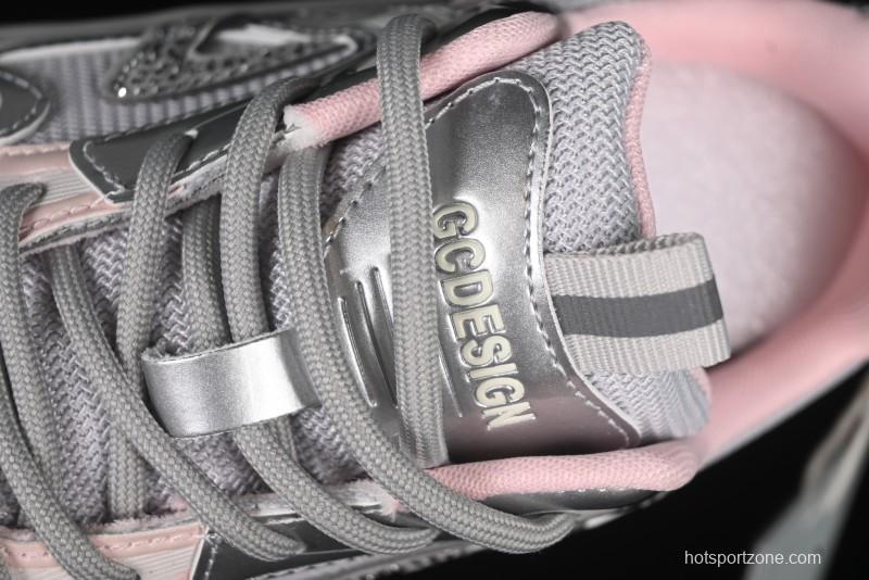 GG-CC 25ss New Platform Chunky Sneakers with 7CM Height Increase and Irregular Design - 668-2 Silver