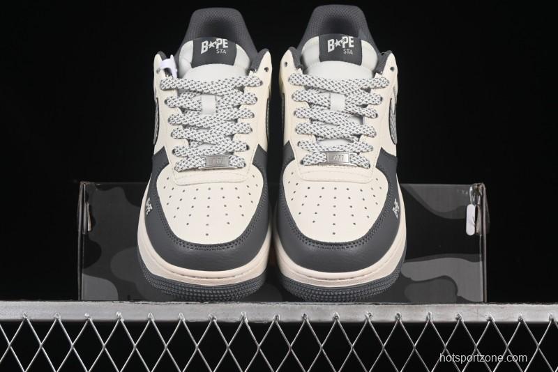 Nike Air Force 1 '07 Low Bape Collaboration Star Swoosh Casual Sneakers - XS1958-570