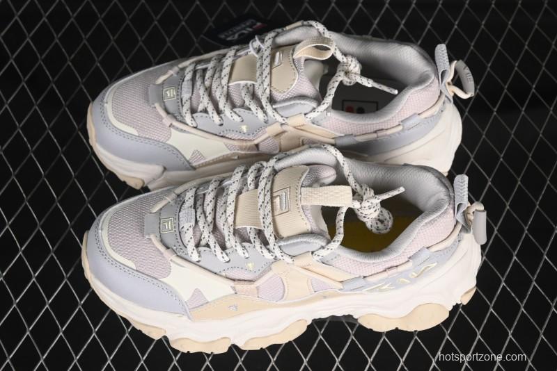 Fila Heritage Fluid Cat Claw 5.0 Vintage Dad Shoes with Lace-Up Design - F12W412105FLV