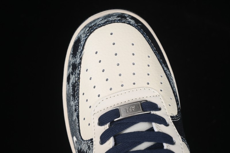 Nike Air Force 1 '07 Low Stussy Collaboration Retro Denim Casual Sneakers - XS1958-578