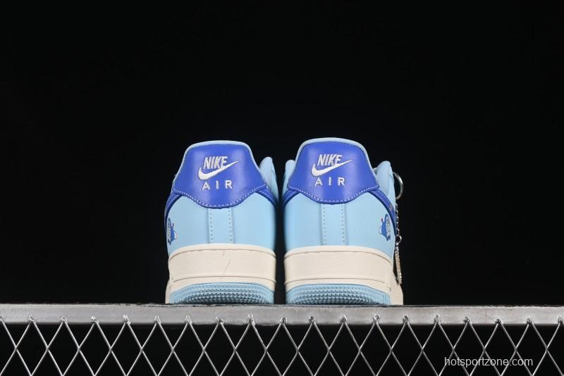 Nike Air Force 1'07 Low Doraemon Casual Sneakers with Full-Length Air Cushion - DF0188-059