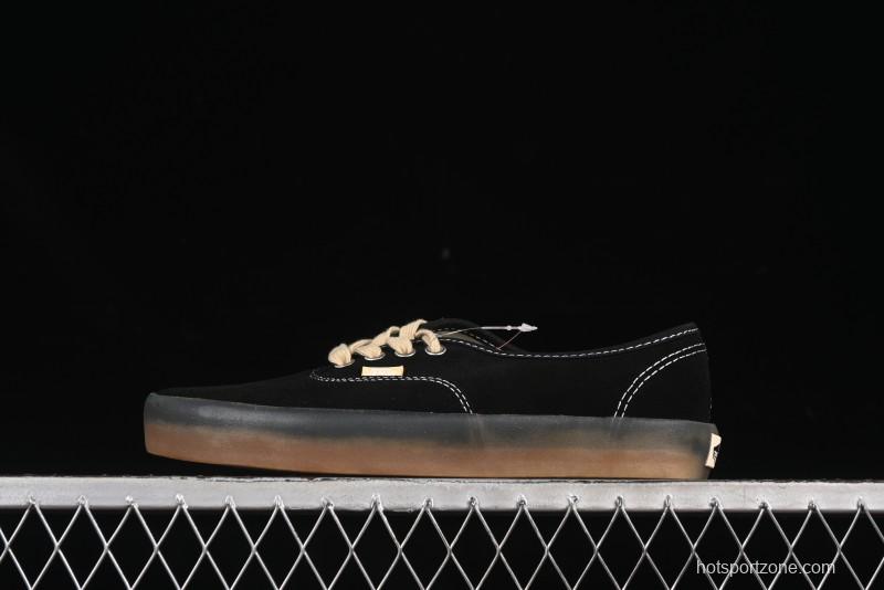 Vans Premium Authentic Suede Retro Sneakers with Translucent Rubber Sole - VN000CRQ6RJ