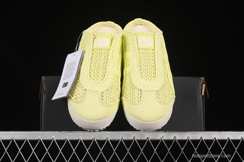 Onitsuka Tiger Mexico 66 Sabot Slip-On Sneakers with Breathable Mesh Upper - 1183A707-750