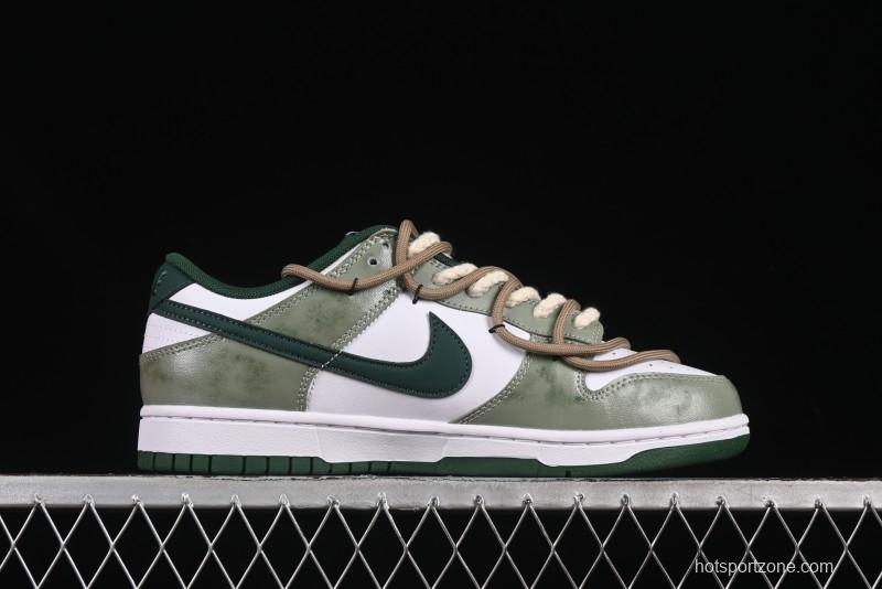 Nike Dunk Low Butterfly Bamboo Forest Green Low-Top Casual Sneakers - DD1391-101