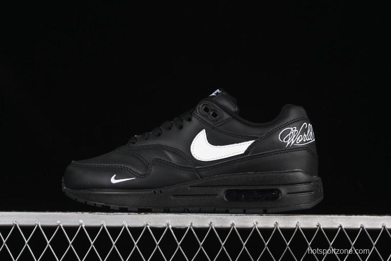 Nike Air Max 1 Retro Running Shoes with Half-Sole Air Cushion - HF8813-001