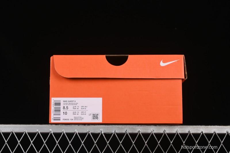 Nike Quest 6 Cushioned Lightweight Running Shoes - FD6033-104